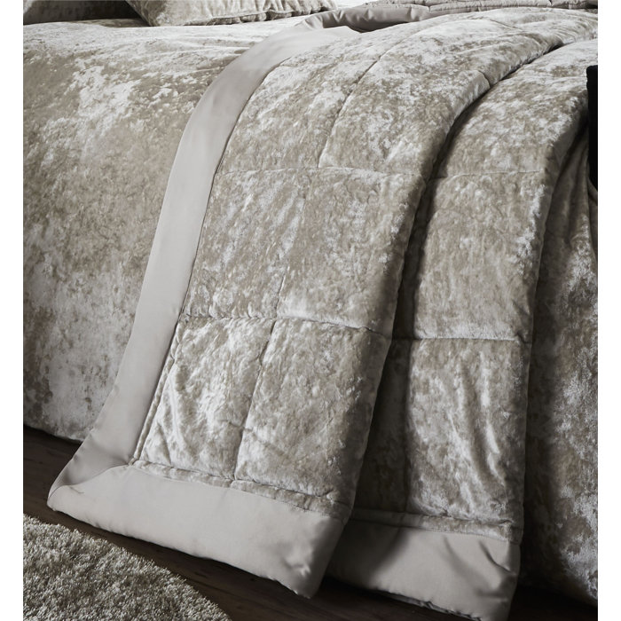 Catherine Lansfield Crushed Velvet Bedspread & Reviews Wayfair.co.uk